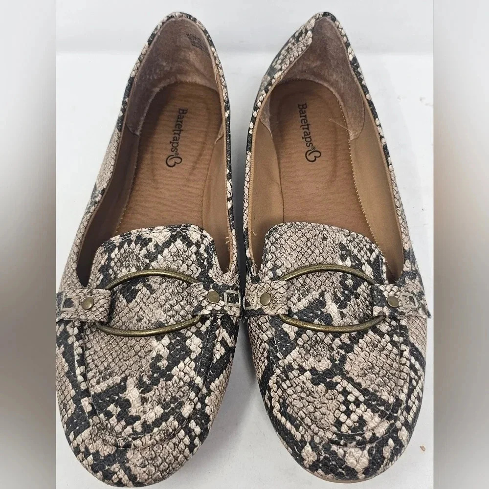 Baretraps KELLYE Loafers Snake Print Women's Size 7.5 M - Picture 2 of 16